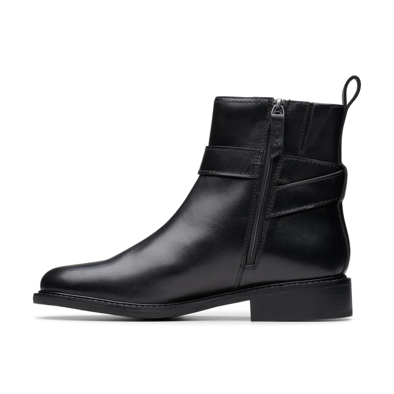Clarks Renewal Style Womens Black Leather, 4