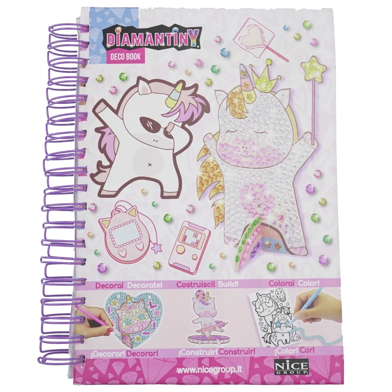 DIAMANTINY - Paint by Numbers Unicorn, Multicoloured, A5, 90022