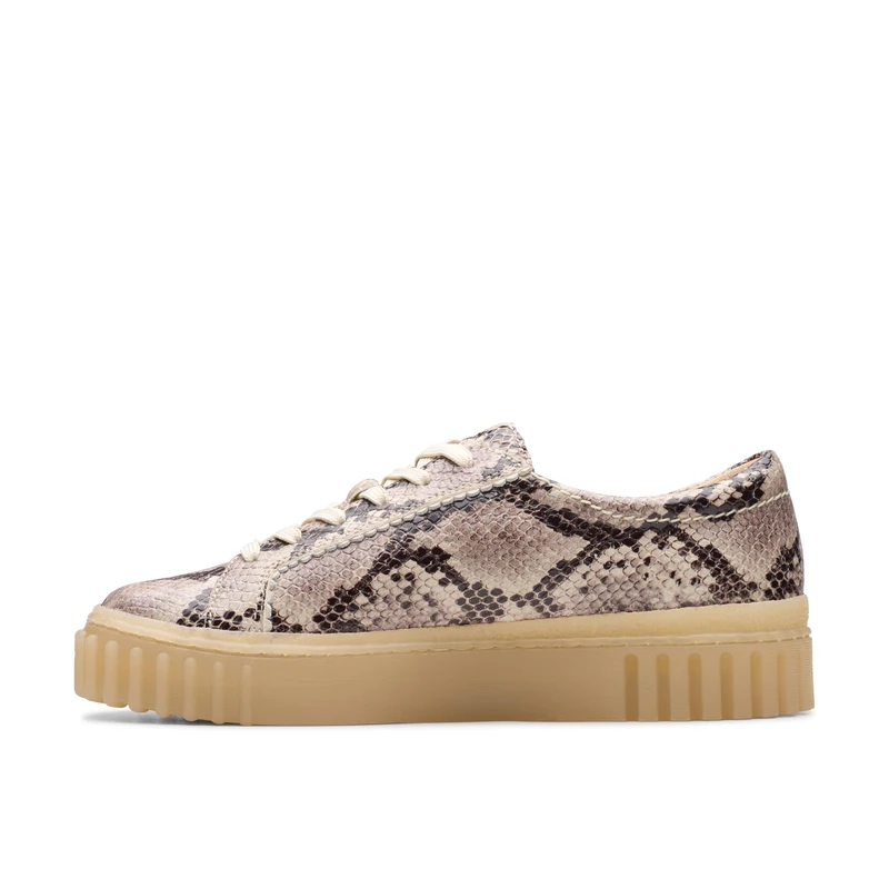 Clarks Mayhill Walk Womens Grey Snake Lea, 4