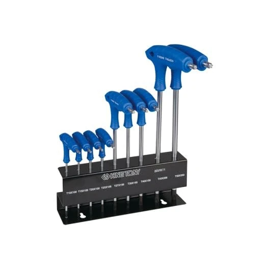T10-T50 L-Handle Torx Wrench Set Over Rack