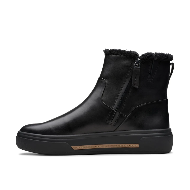 Clarks Hollyhock Lane Womens Black WLined Lea, 3.5