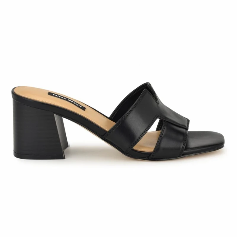 Nine West Women's Griselda Heeled Sandal, Black 001, 9.5 UK