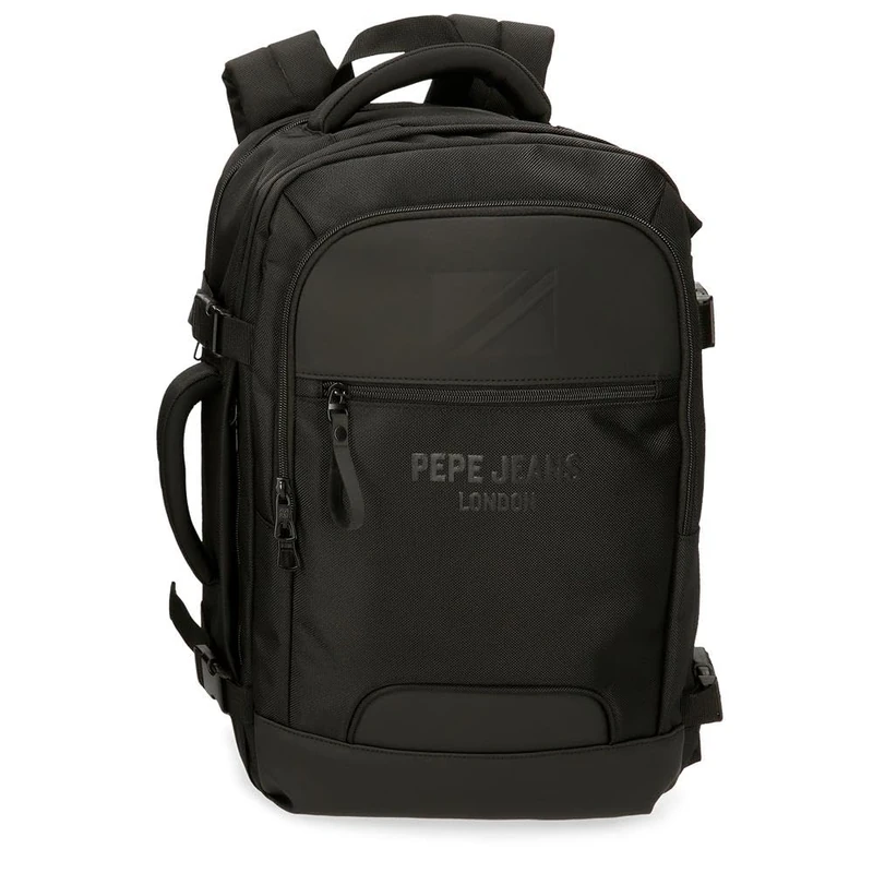 Pepe Jeans Men's Bromley Luggage Messenger Bag, black, standard size, cabin backpack