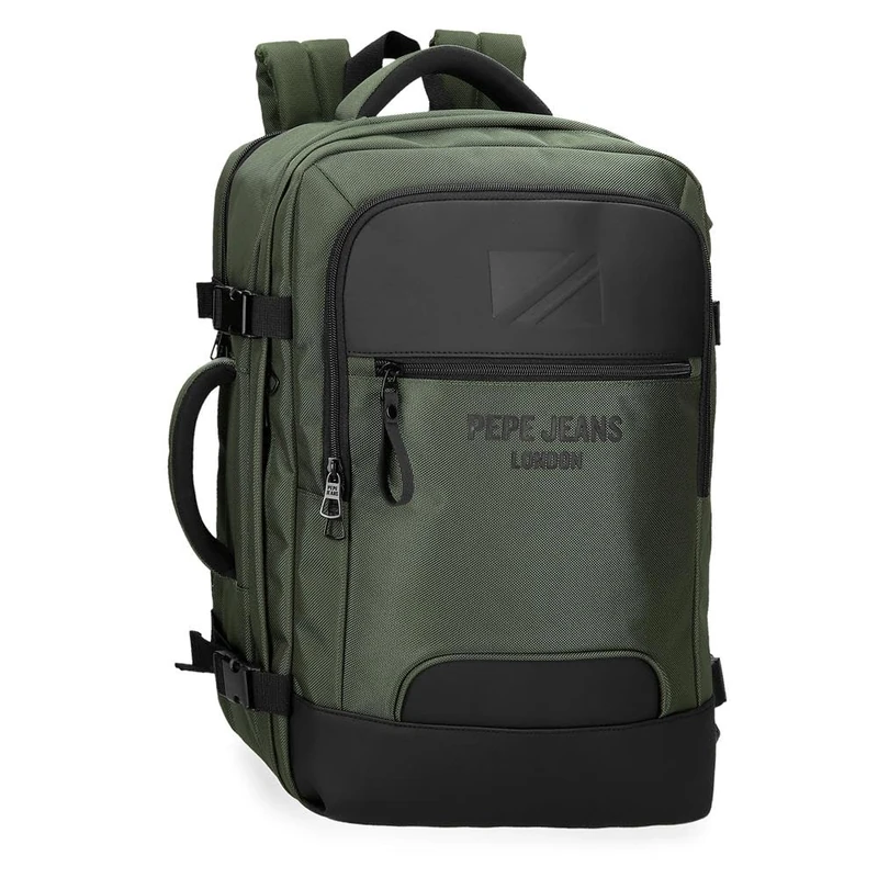 Pepe Jeans Bromley, backpacks, cabin backpacks, shoulder bags by Joumma Bags, polyester, different sizes, black, green, red, grey, polyester., green, One Size, Cabin Backpack