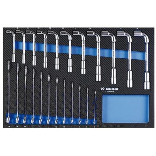 King Tony 990223MRE2 Module Espuma + Pp Wrenchs Combinadas Y De Pipa for DIYers & Professionals, Made for Repair and Installation tasks, 23 Pieces - Image 1