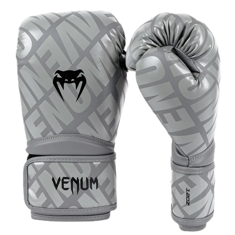 Venum, Contender 1.5 XT Boxing Gloves, Unisex Adult, 12 Oz, Grey/Black