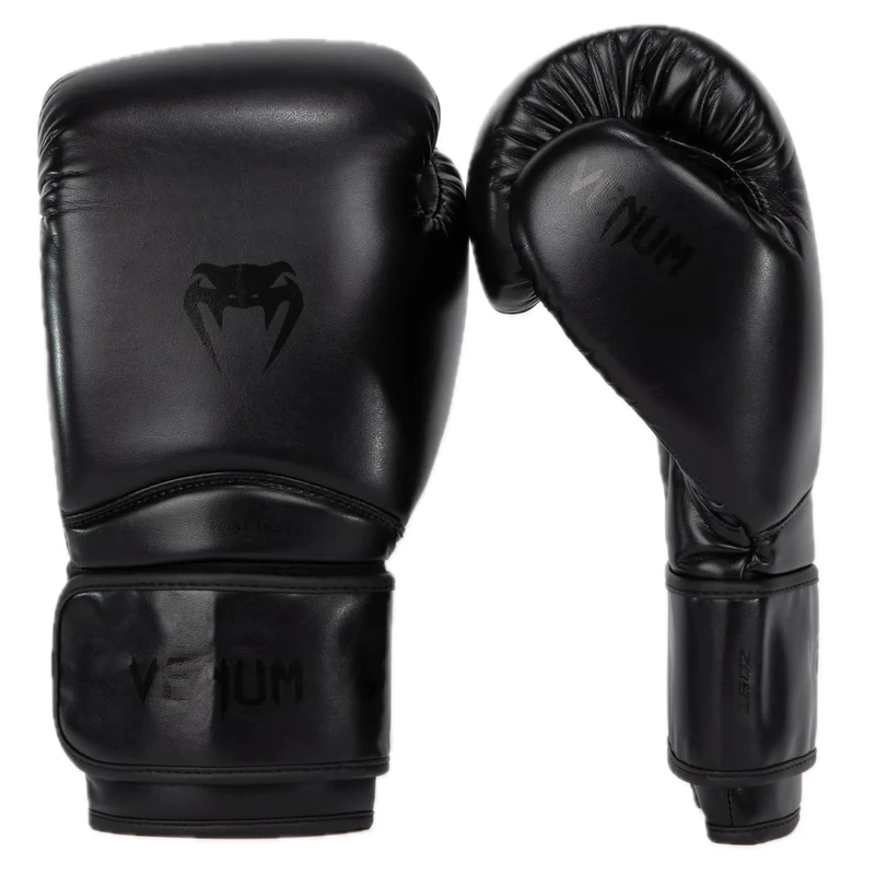 Venum, Contender 1.5 Boxing Gloves, Unisex Adult, 14 Oz, Black/Black