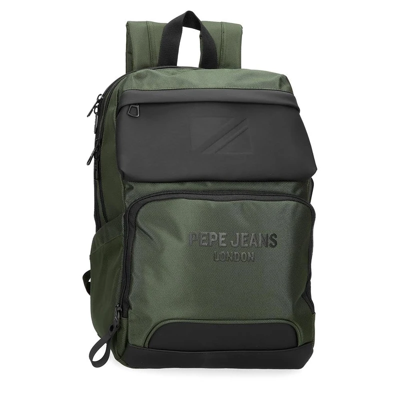 Pepe Jeans Bromley Laptop Backpack Green 25x36x10cm Polyester 9L, green, One Size, Laptop Backpack