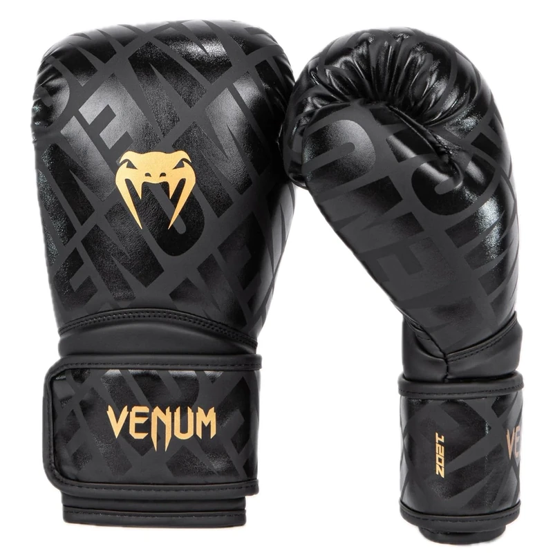 Venum, Contender 1.5 XT Boxing Gloves, Unisex Adult, 10 Oz, Black/Gold