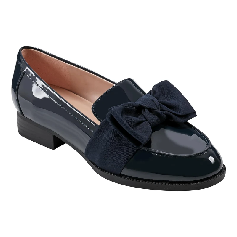 Bandolino Women's Lindio Loafer, Navy Patent 402, 5 UK