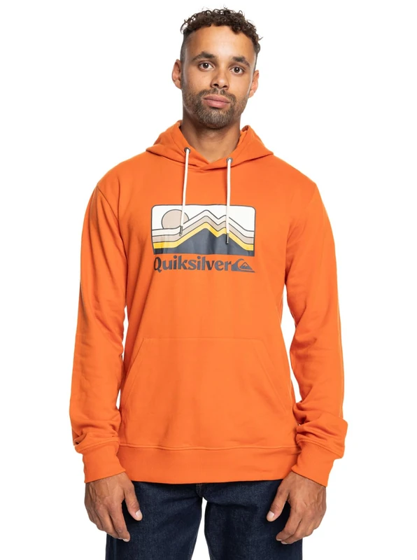 Quiksilver Sweater QS GRADIENT MOUNTAINS HOODIE Men Brown L