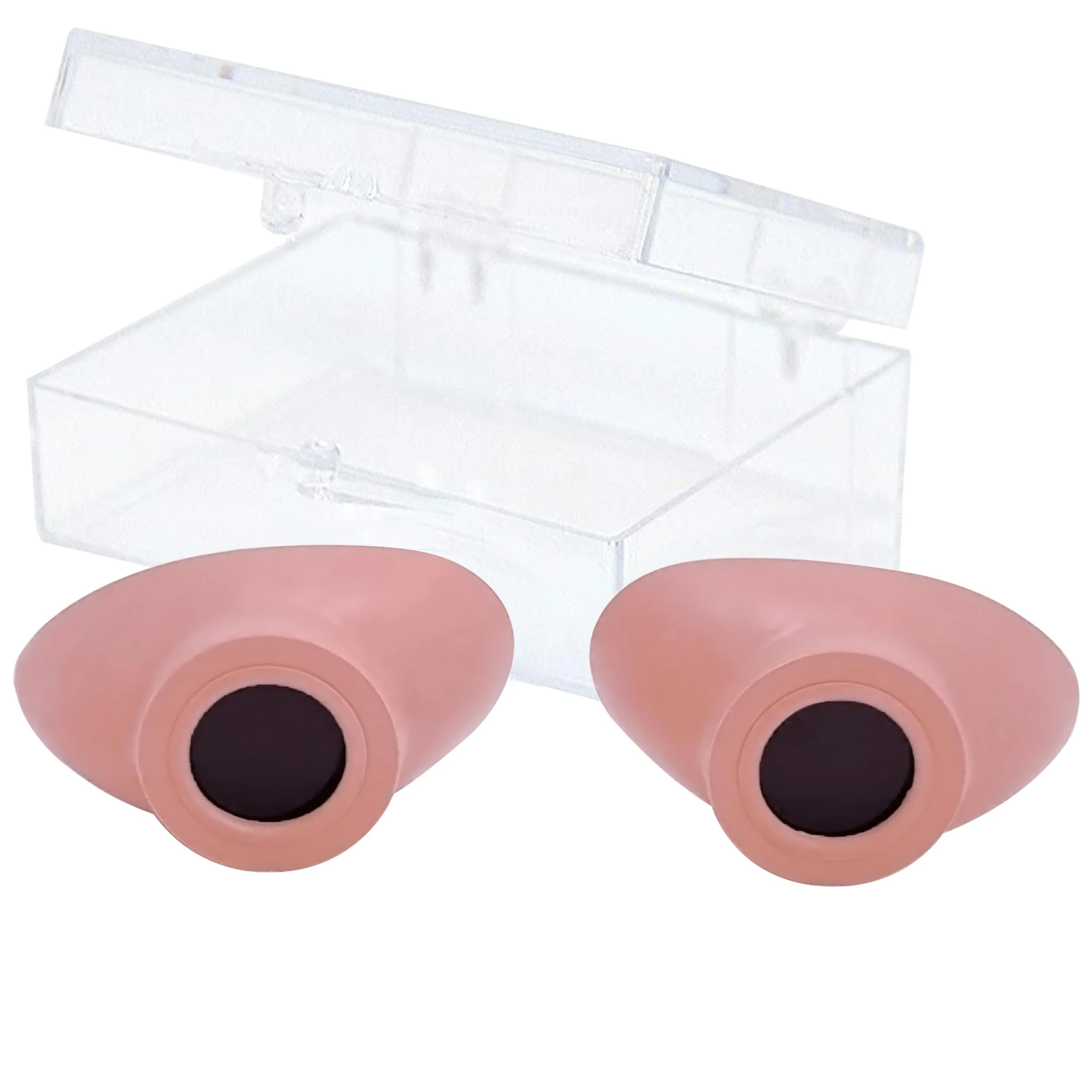 Super Sunnies Strapless Eyeshields, FDA Compliant UV Protection, Individual Tanning Goggles (Peach)