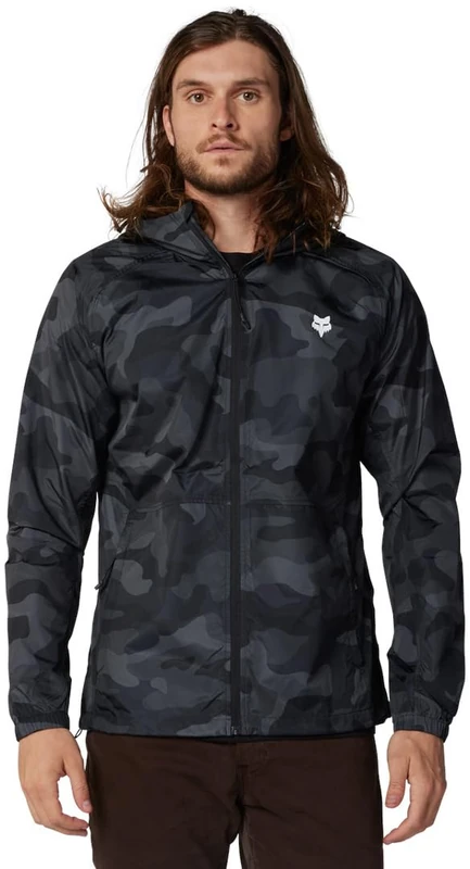 Fox Racing - Fox Head CAMO Windbreaker, Outerwear, Black CAM, XL