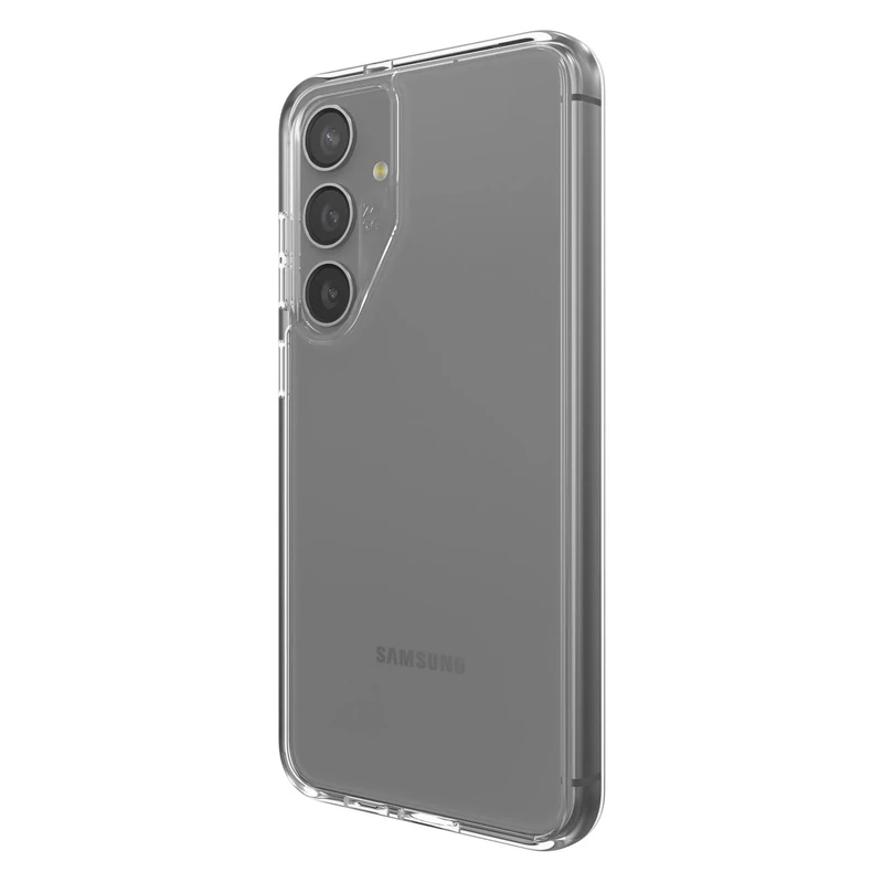 ZAGG Crystal Palace Graphene-Reinforced Case for Samsung Galaxy S24 Plus [6.2-Inch], Anti-Yellowing, Ultra Slim Comfortable Design, Shockproof Phone Back Cover (Transparent)