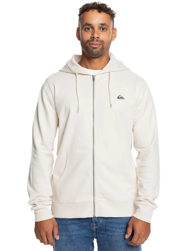 Quiksilver Mens Basic Hood Zip Young Sweatshirt, Birch, L EU