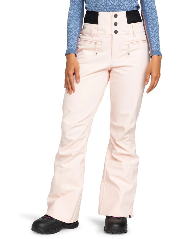 Roxy Pants Rising HIGH PT Women Pink XL - Image 1