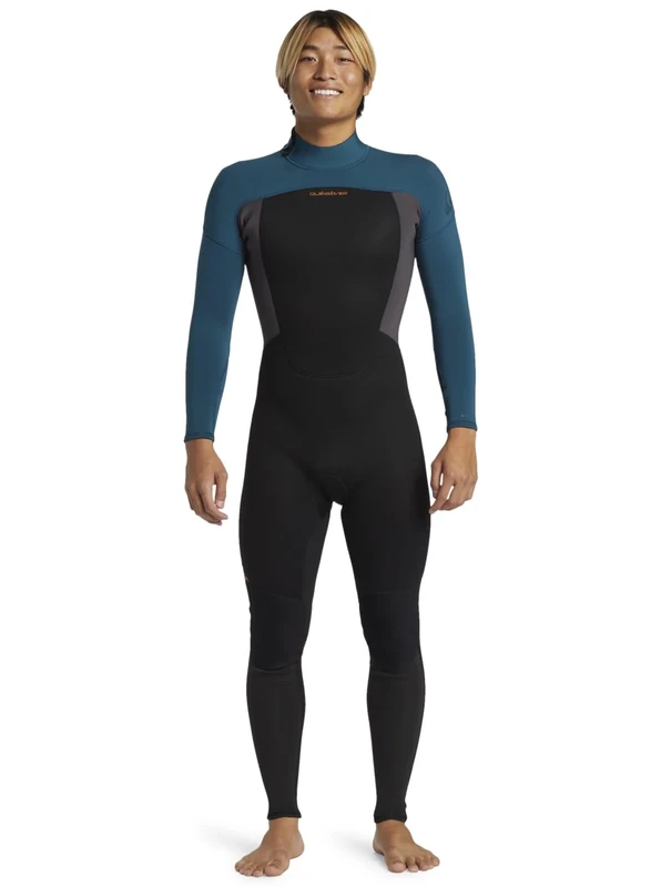 Quiksilver Back Zip Wetsuit PROLOGUE 3/2 BZ FLT Men Green XL