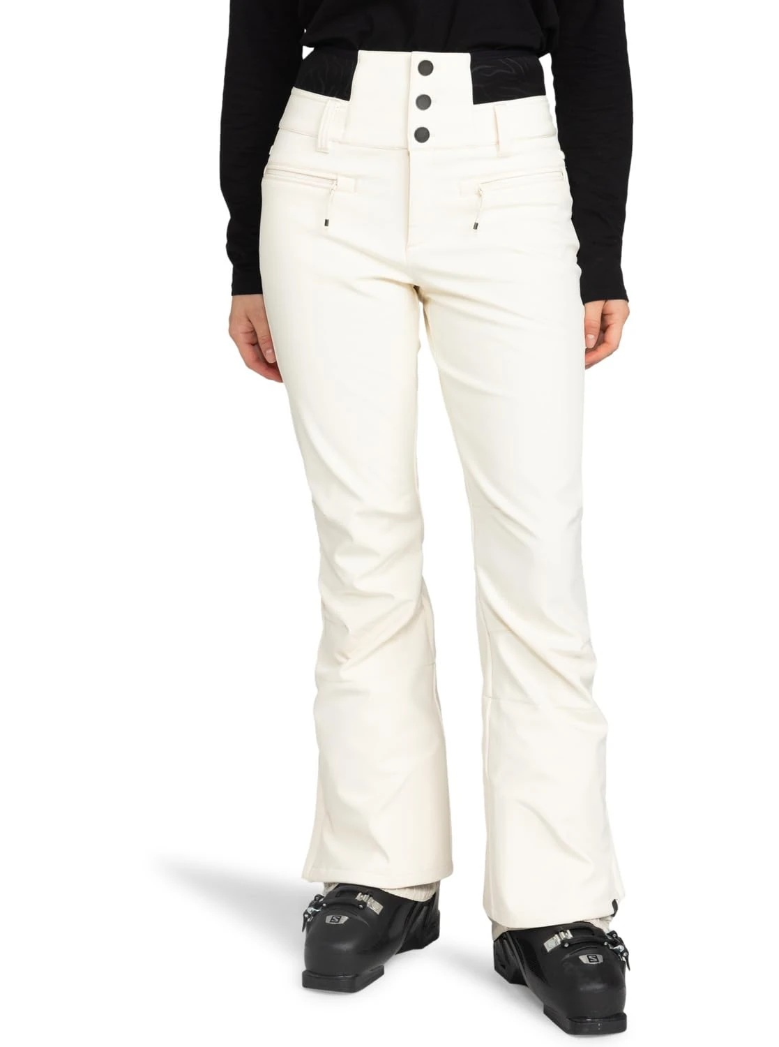 Roxy Pants Rising HIGH PT Women Beige L