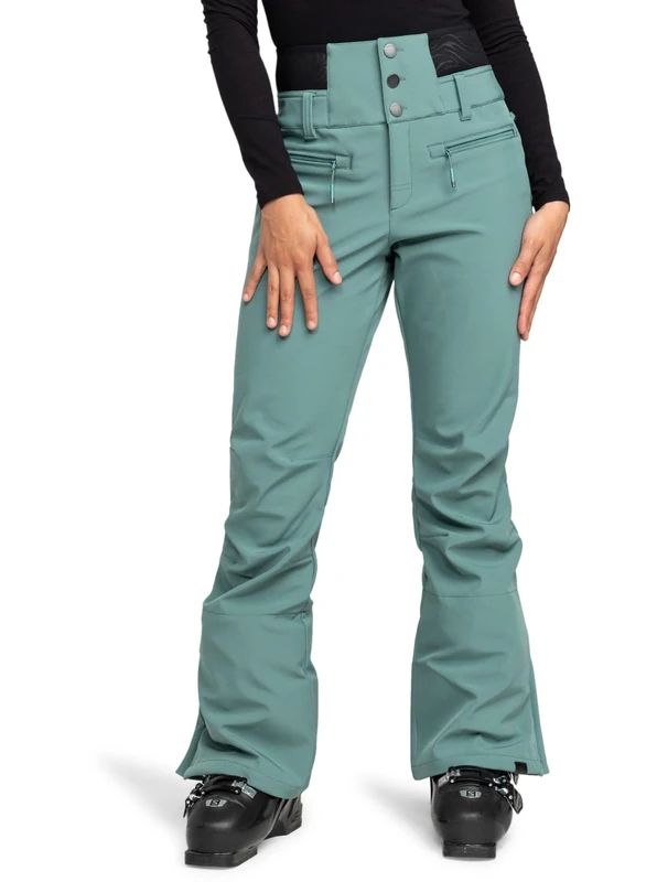 Roxy Pants Rising HIGH PT Women Blue M