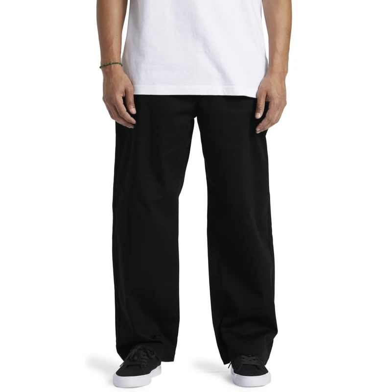Dcshoes Chino Trousers WORKER BAGGY CHINO PANT Men Black 29/32