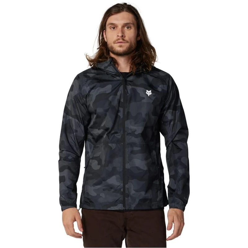 Fox Racing - Fox Head CAMO Windbreaker, Outerwear, Black CAM, S