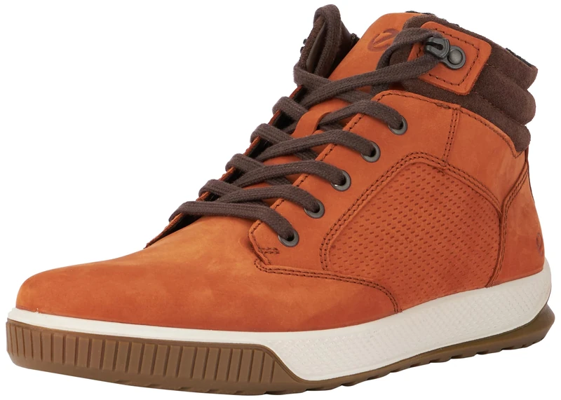 ECCO Men's Bypath Tred Ankle Boot, Cognac Coffee, 13 UK