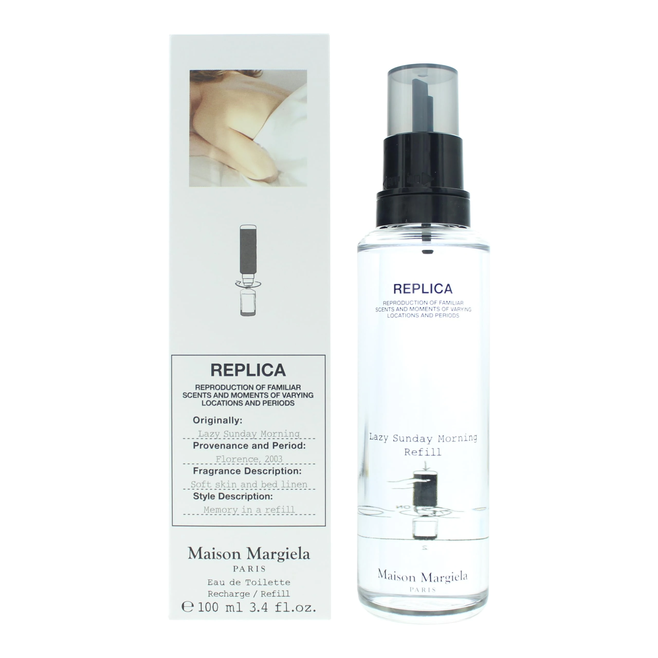 MAISON MARGIELA Replica Lazy Sunday Morning Eau de Toilette Refill, Unisex (100 ml)