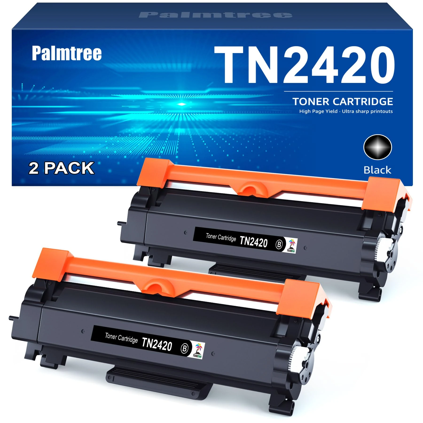TN2420 Toner Cartridge for Brother HL-L2350DW Toner TN-2420 TN2410 TN-2410 HL L2350DW MFC-L2710DW MFC-L2710DN HL L2350DW HL-L2310D DCP-L2530DW MFC-L2750DW DCP-L2510D MFC-L2730DW HL-L2375DW (2 Black)