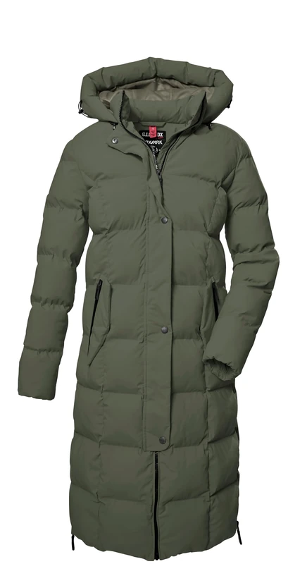 G.I.G.A. DX by killtec GW 2 WMN QLTD CT Women's Quilted Functional Coat with Hood Olive 40 41338-000