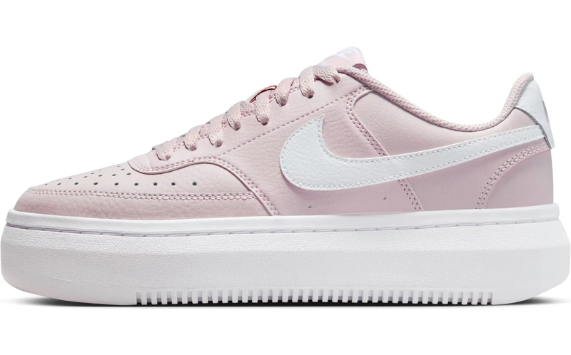 NIKE Womens Court Vision Alta Sneaker, Platinum Violet White, 4 UK