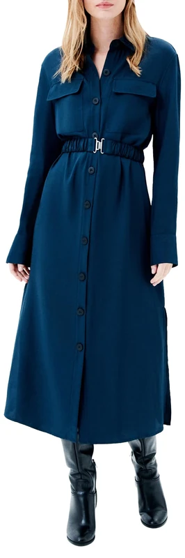 Caroll Women's 241R-Raya Robe, Blue, 8