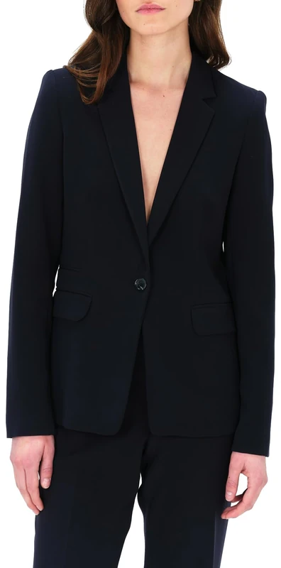 Caroll Tailored Fit Jacket, Navy, UK 6
