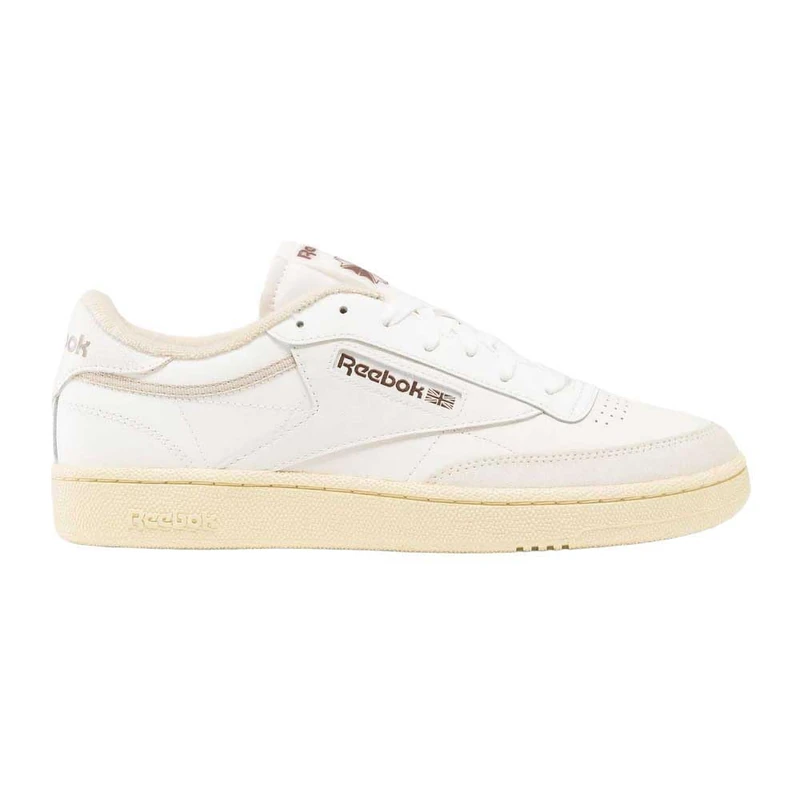 Reebok Club C 85 Chalk/WEATHEREDWHITE/VINTAGECH Unisex Tennis Shoes