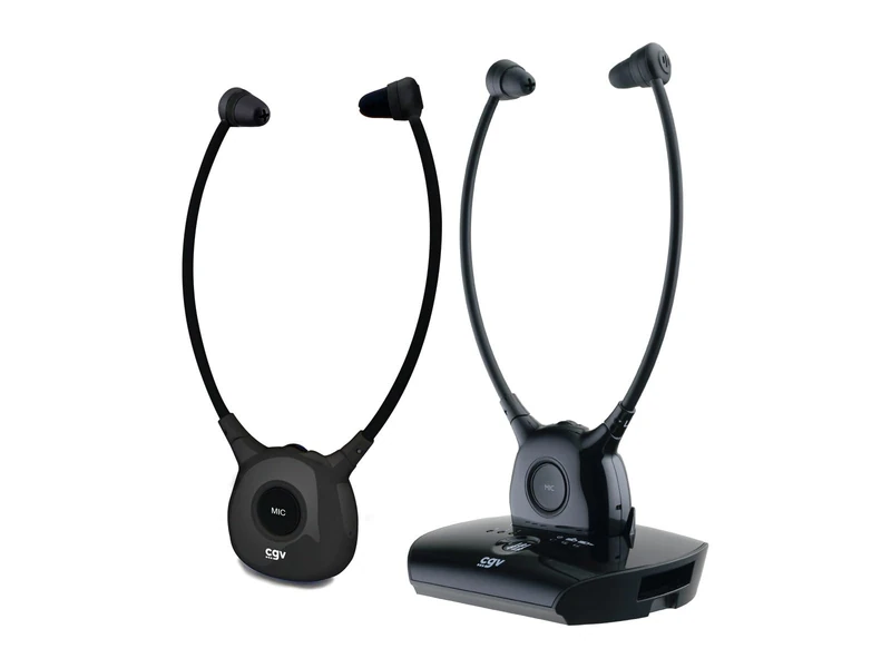 CGV DOLFIN Onyx Duo Wireless Stethoscopic Audio Headsets TV/HiFi