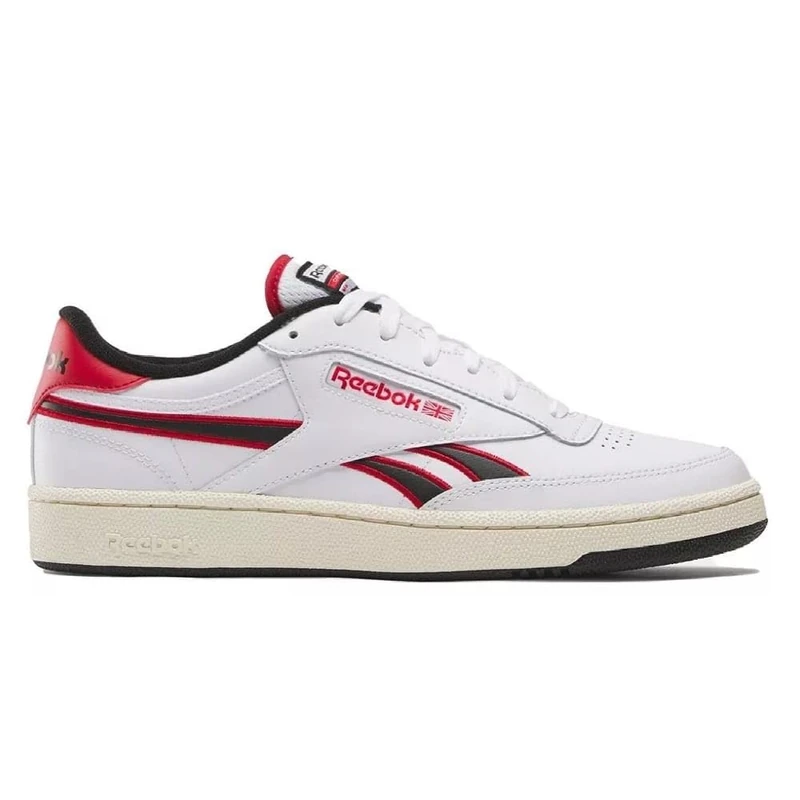 Reebok Club C Revenge White/VECTORRED/Black Unisex Tennis Shoes