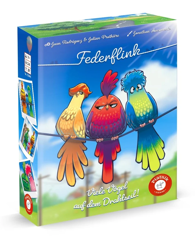 Featherflink – (Zu) Many Birds on the Wire Rope!