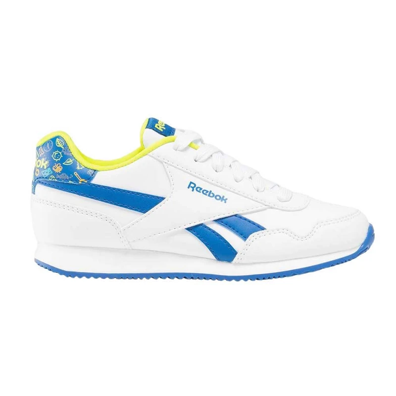Reebok Royal CL Jog 3.0 White/VECTORBLUE/ACIDYELLOW Male Running Shoes