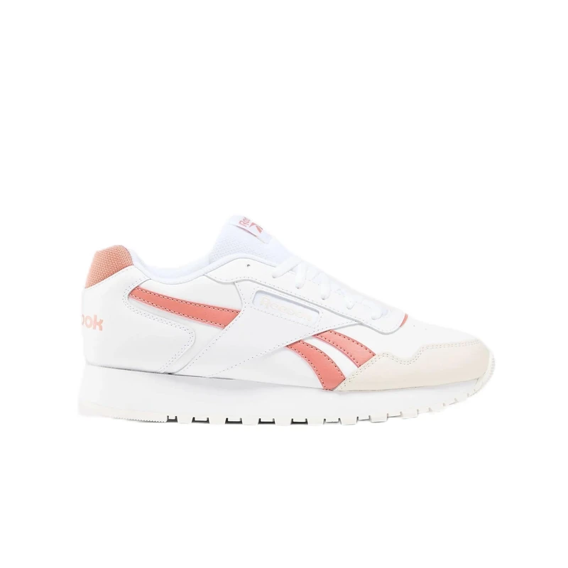 Reebok Glide White/Pink Clay/Alabaster Female Running Shoes