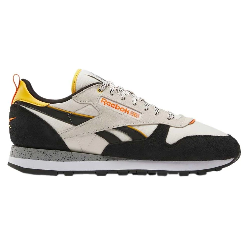 Reebok Classic Leather Alabaster/Black/FIERCEGOLD Unisex Running Shoes