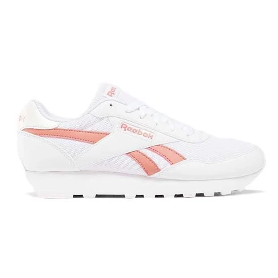 Reebok Rewind Run White/Pink Clay/Barely Grey Female Running Shoes