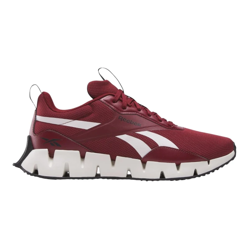 Reebok Zig DYNAMICA STR Rich Maroon/Chalk/Black Unisex Running Shoes - Image 1
