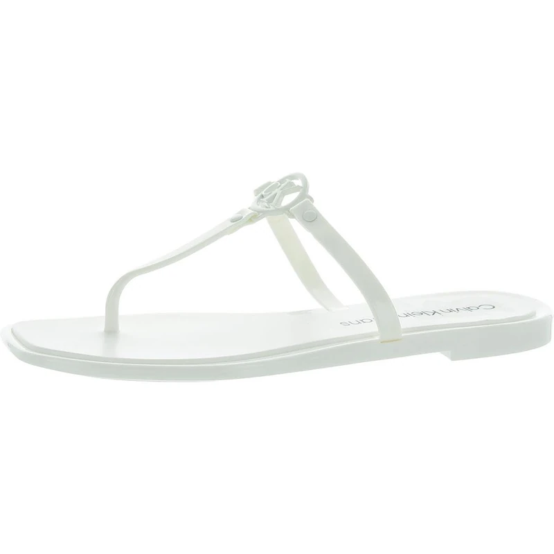 Calvin Klein Women's Edhen Sandal, White 140, 7 UK