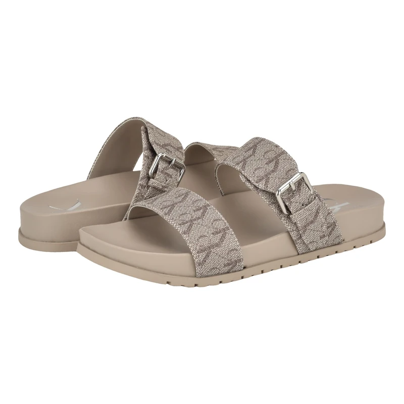 Calvin Klein Women's Landesa Sandal, Almond 120, 8 UK