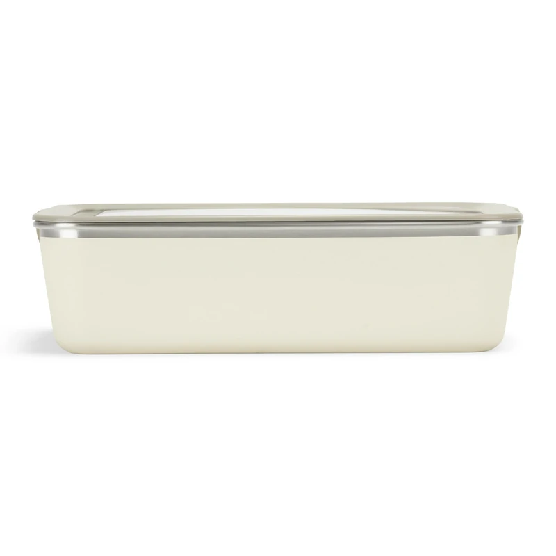 Klean Kanteen Rise Big Meal Box 1010627 Stainless Steel Lunch Box in Tofu Colour, Leak-Proof, 1626 ml