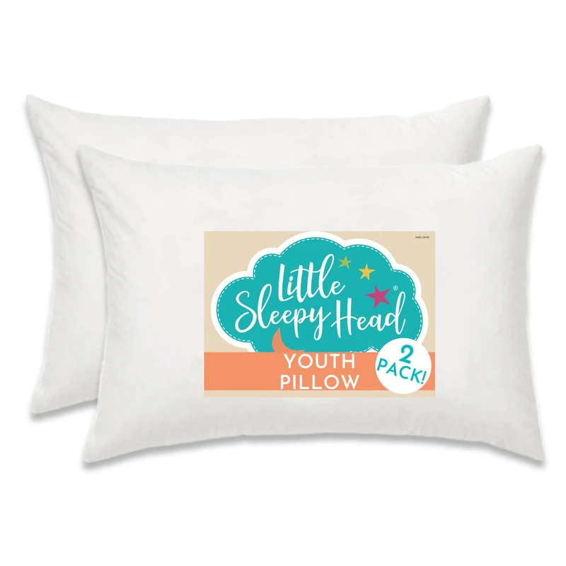 Youth Pillow - 16 X 22 - Soft & Hypoallergenic - Kids Sleeping Pillow - Toddler Bed Pillow - Perfect Size - Backed by Our Love The Fluff Guarantee (2 Pack)