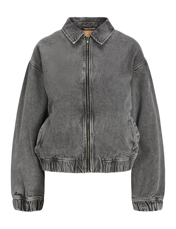 JACK & JONES Women's Jxziggy Washed Jacket PNT Denim Jacket, Phantom, S - Image 1