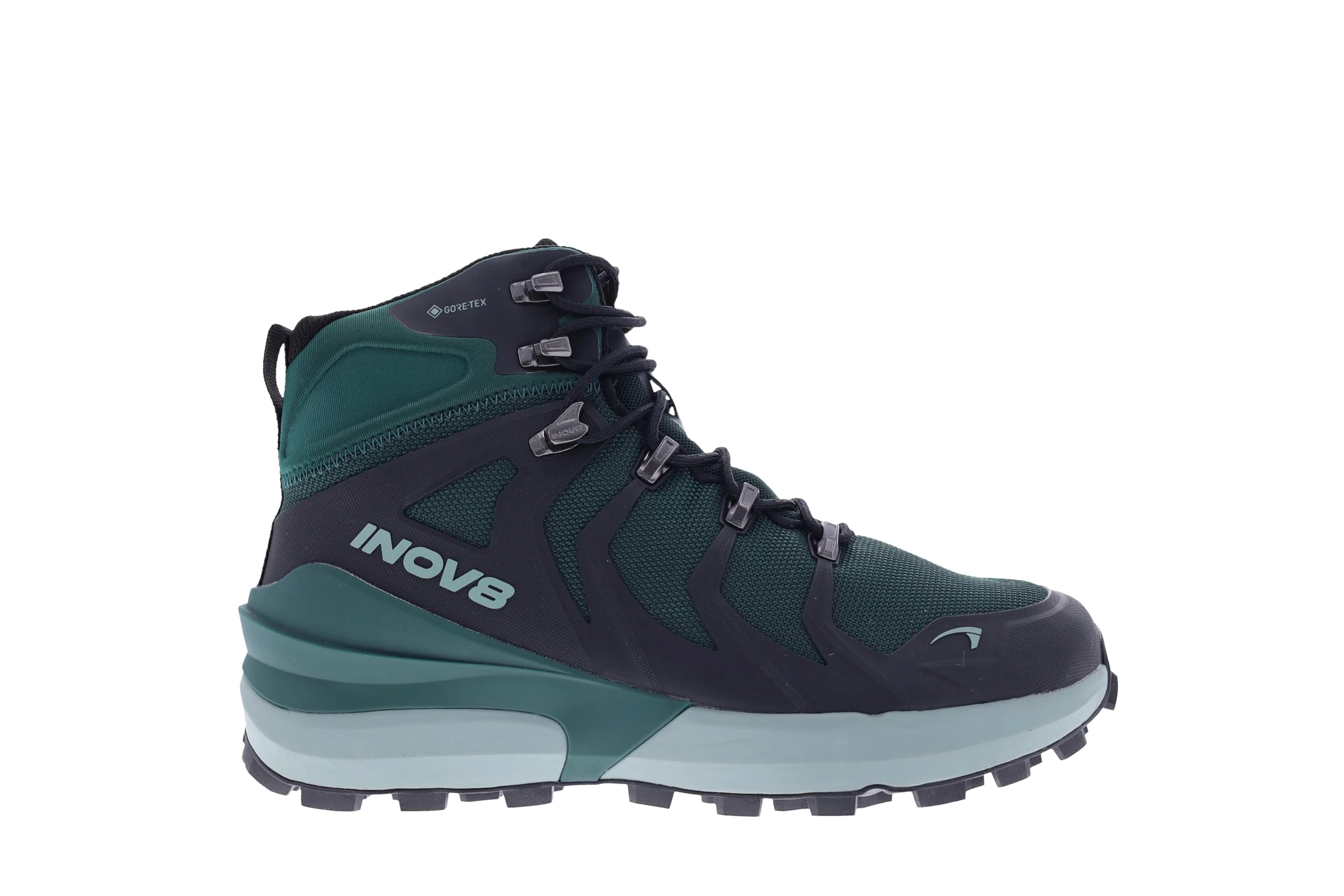 INOV8 Women's ROCLITE PRO MID GTX Hiking Boots - Dark Green/Black - 3 Wide