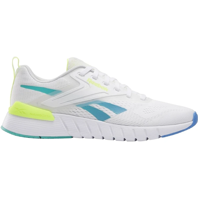 Reebok Nano Gym White/UNLEASHEDGRN/KINETICBLUE Male Training Shoes