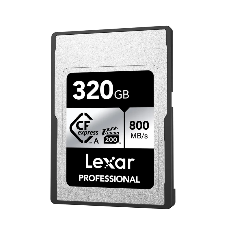 Lexar Professional SILVER Series CFexpress Type A Card 320GB, CFe Card Up to 800MB/s Read, VPG200, 8K Video CF Card, Memory Card Compatible with Sony Alpha and Sony FX Cameras (LCAEXSL320G-RNENG)