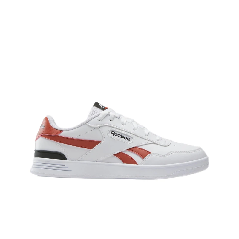 Reebok Court Advance Clip White/Brickred/Black Female Tennis Shoes